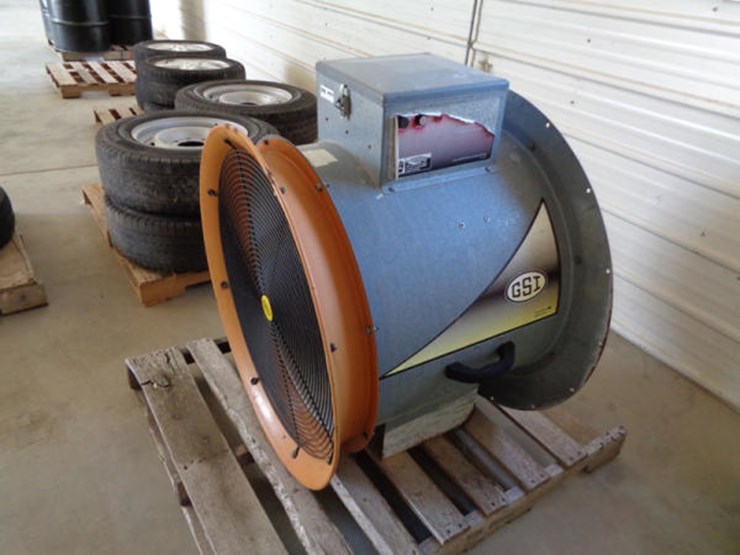 GSI Grain Bin Fan Lot 300, Online Only Equipment Auction, 7/24/2018
