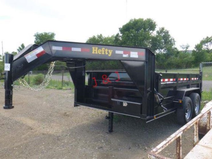 2018 hefty 12ft gooseneck dump trailer lot 905 equipment auction 7 28 2018 j j auctioneers auction resource auction resource