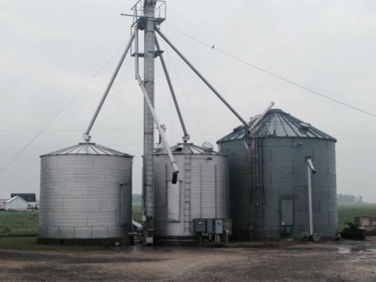50' Grain Leg Bucket Elevator W/ Tubes Lot 15, Online Only Equipment