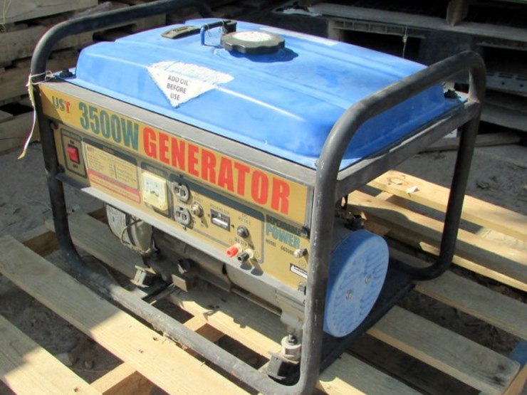UST 3500 Watt Generator Lot E257, ONLINE ONLY EQUIPMENT AUCTION, 9