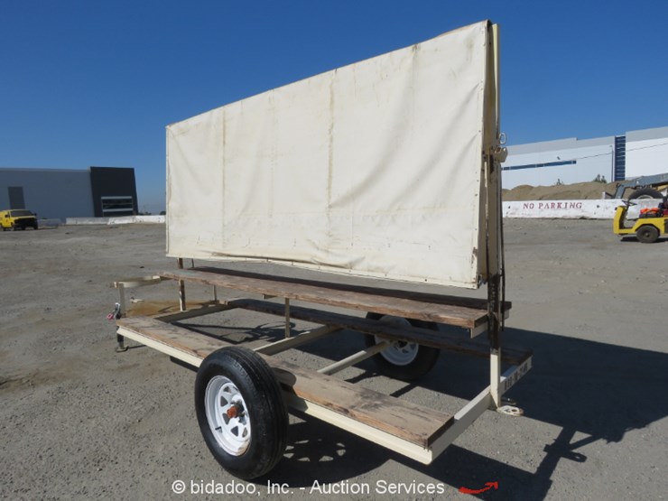 KC Manufacturing Shade Trailer Lot , Online Only Equipment Auction