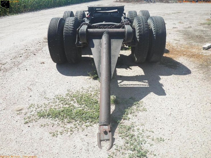 Shop Built Tandem Axle Pintle Hitch Semi Trailer Dolly Lot 1193