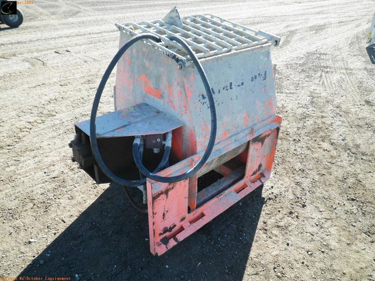 Easy Grout Mud Hog Skid Steer Mount Cement Mixer Lot 2087, Equipment