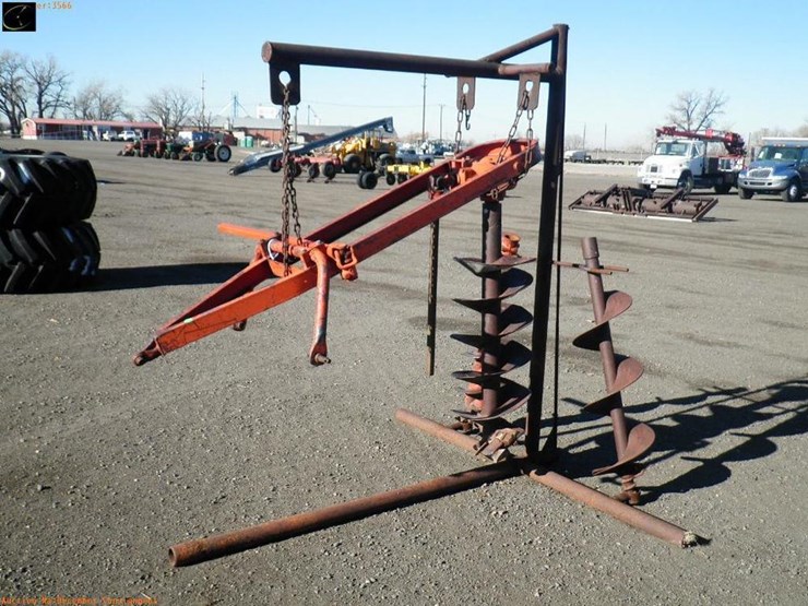 Massey Ferguson 3pt. Post Hole Digger Lot 14, Equipment Auction, 12