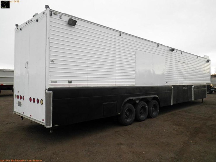 1989 Chaparral 5th Wheel Enclosed Car Hauler Trailer Lot 242