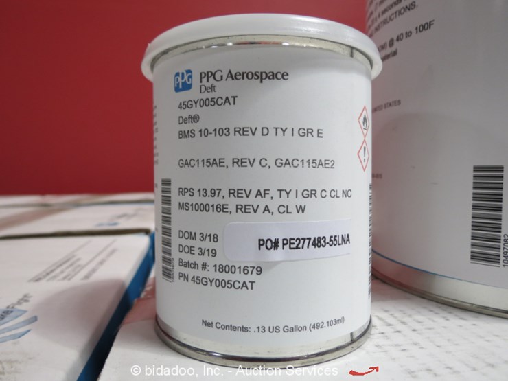 PPG Aerospace Light Gray Epoxy Primer Lot , Online Only Equipment