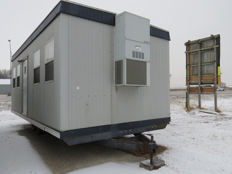 12' x 26' Tandem Axle Portable Jobsite Office Trailer, Electric Heat
