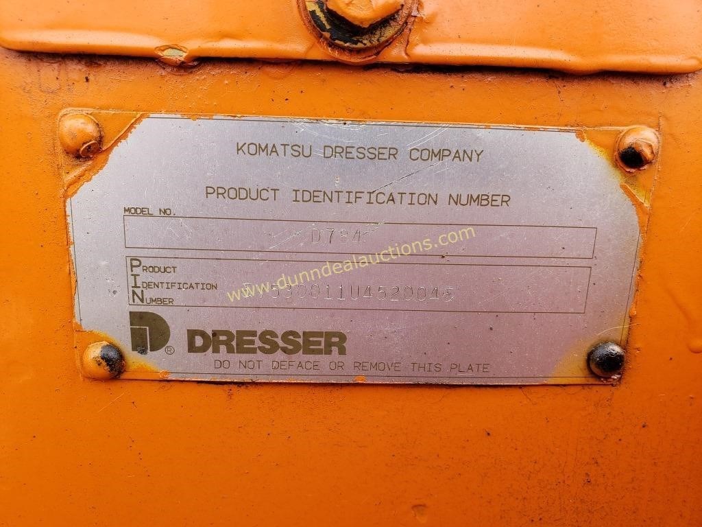 Dresser D784 Lot 154 2019 Spring Columbus Heavy Equipment