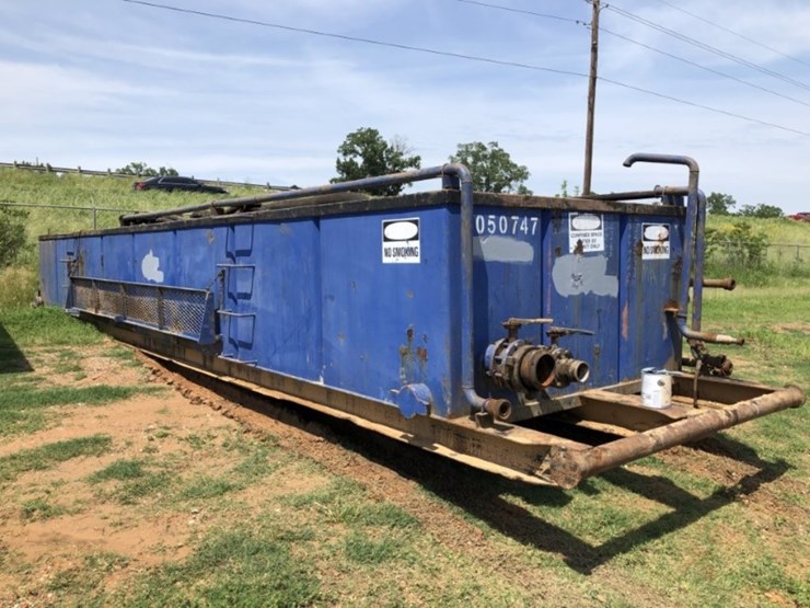 Tank 200BBL Open Top Mud Tank Hardline Rack w/Hardline 1050747 Lot