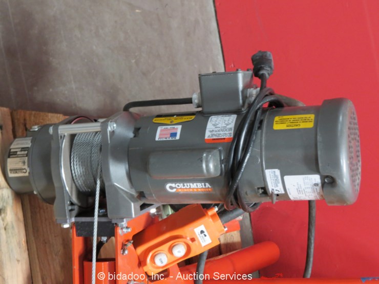Columbia Winch and Hoist HD9001A34F11 Lot , Online Only Equipment Auction, 8/1/2019