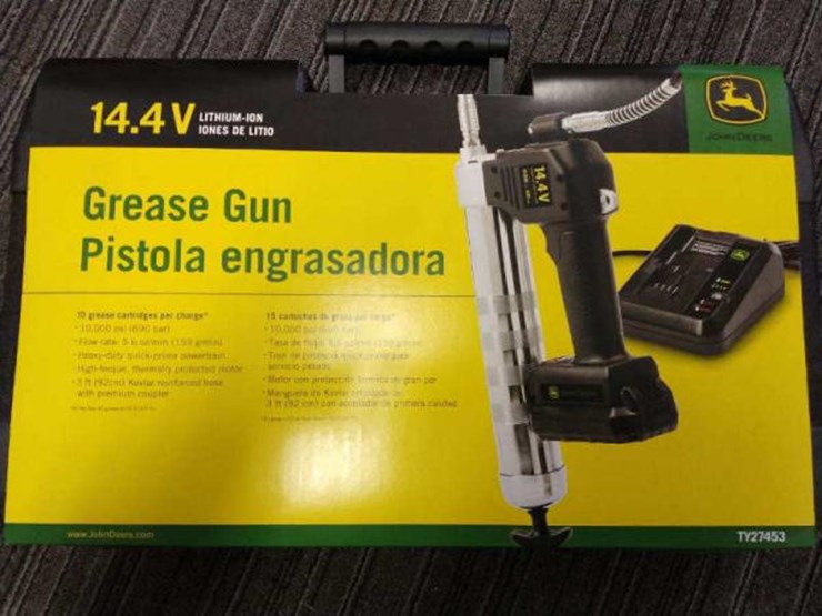 John Deere Electric Grease Gun (ME597) Lot 435, Online Only Equipment Auction, 12/31/2019