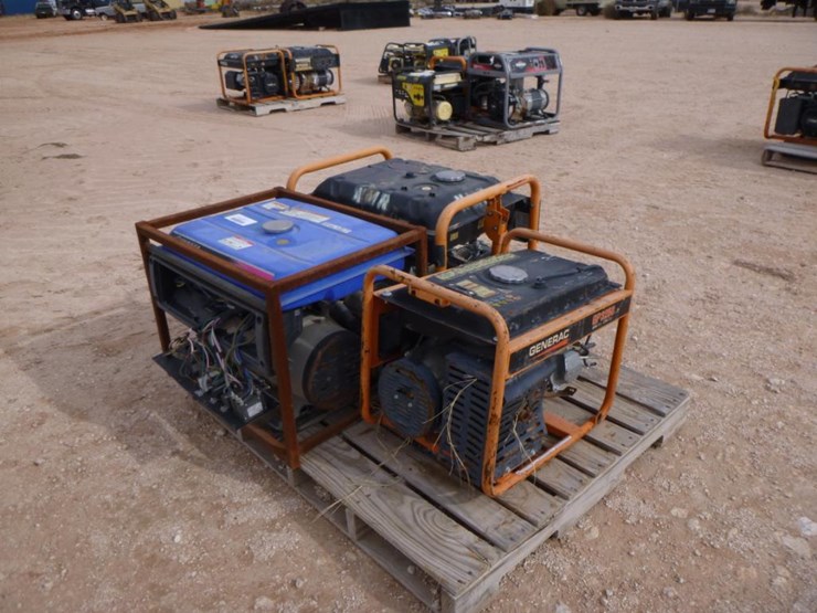 (3) Generators Lot 169, Two Day Equipment Auction, 1/28/2020, Iron