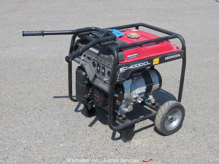 2017 Honda EG4000CL Lot , Weekly Online Only Equipment Auction, 8/25