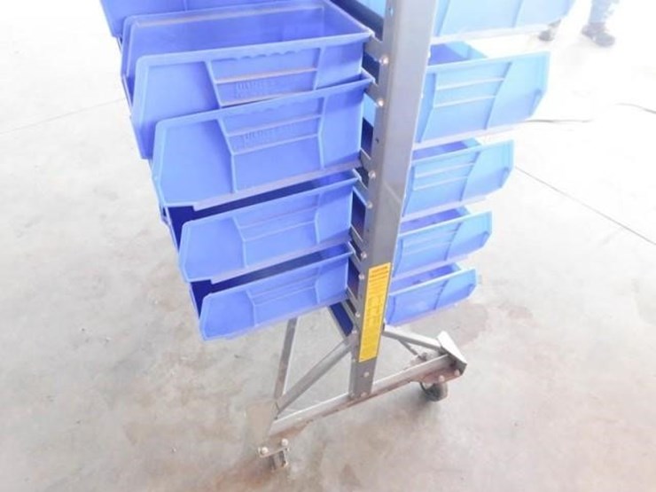 Uline Bin rack Lot 844, Greenwood Group Online Only Auction, 9/14