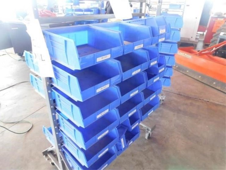 Uline Bin rack Lot 844, Greenwood Group Online Only Auction, 9/14