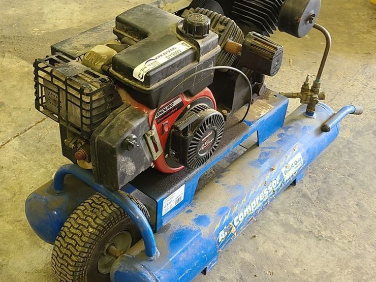 PowerQuip air compressor Lot DY9885, Online Only Rainbow