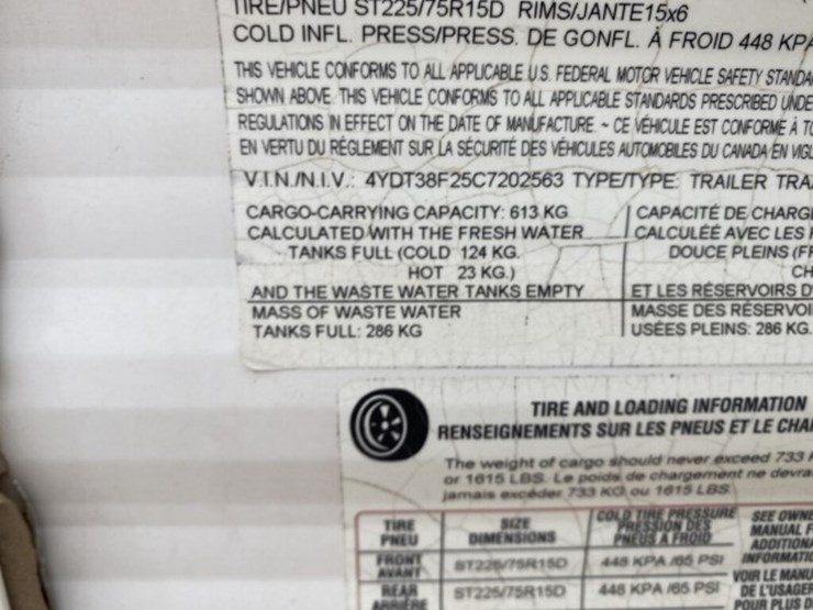 2012 Keystone Hideout RV VIN 4YDT38F25C7202563 Bumper Pull T/a Rv 1