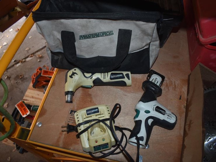 Masterforce 12v Drill With 12v Reciprocating Saw No Batteries Lot