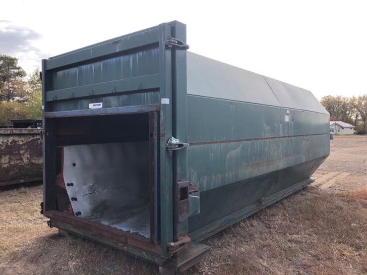 Closed Top RollOff Enclosed Dumpster Stationary Lot 201, Heavy