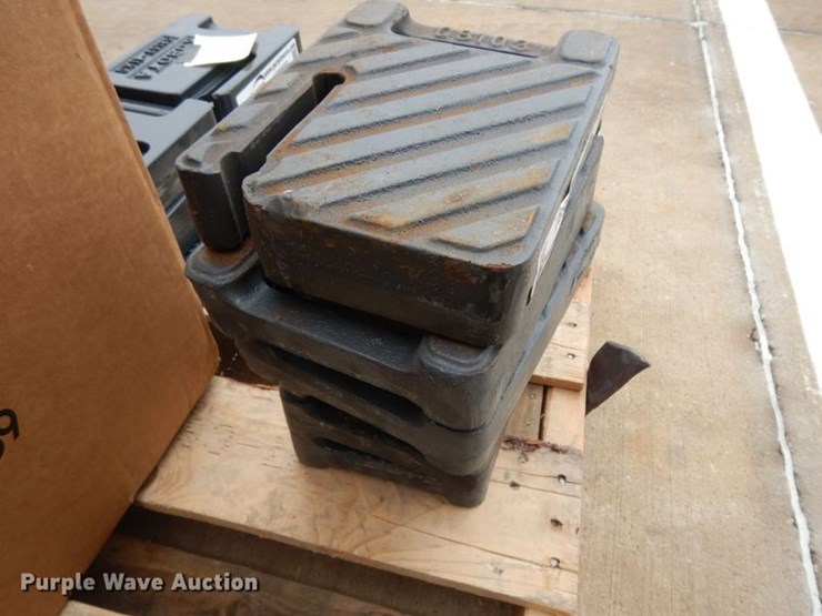 (6) Kubota G8103 suitcase weights Lot HR9591, Online Only Vehicle