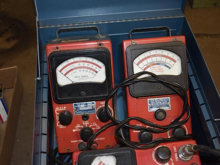 Vintage Sun Ignition Tester, Sun Tach Dwell Tester And Sun Electronic