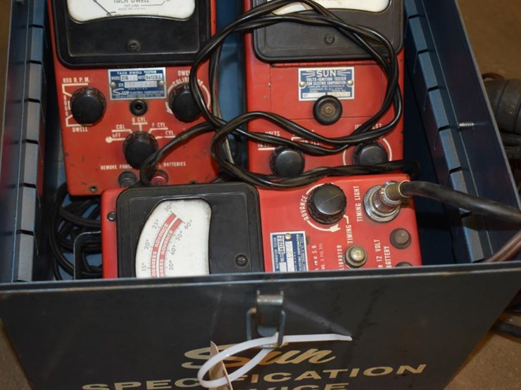 Vintage Sun Ignition Tester, Sun Tach Dwell Tester And Sun Electronic