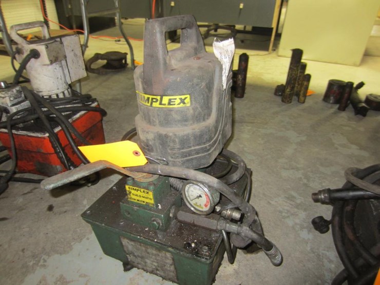 Simplex Porta Power Pump Lot 6675, Heavy Equipment