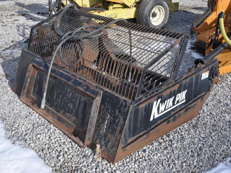 KwikPik rock picker for skidsteer Lot 7, NORESERVE FARM RETIREMENT