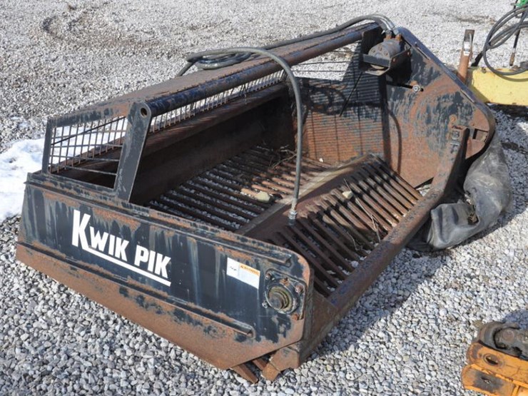 KwikPik rock picker for skidsteer Lot 7, NORESERVE FARM RETIREMENT