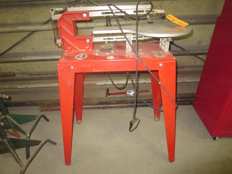 RBI Hawk Precision Scroll Saw with Foot Control Lot 6052, Skid Steer