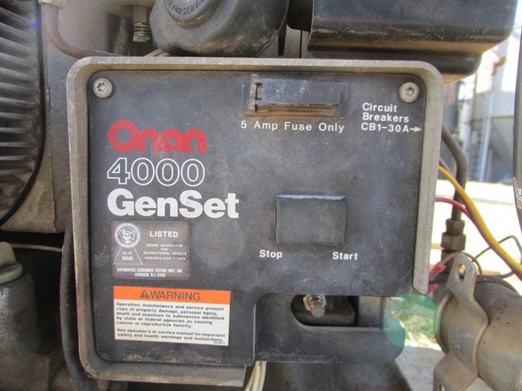 Onan Emerald Plus 4bgefa26100j Gas Generator For Truck Rv W 4000 Genset Lot Gk6183 Mar 10 2021 Auction Agricultural Equipment Construction Equipment Trucks Trailers 3 10 2021 Bigiron Auctions Auction Resource