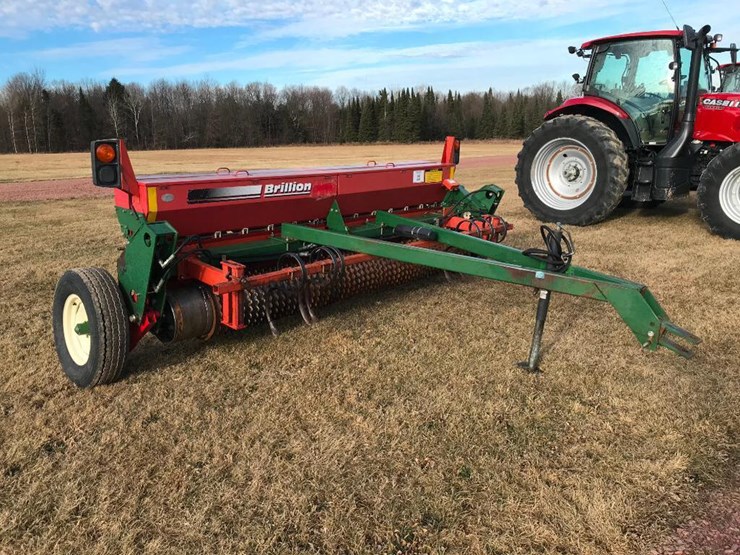 Brillion SS10 10' sure stand seeder; hyd lift; double boxes; digital