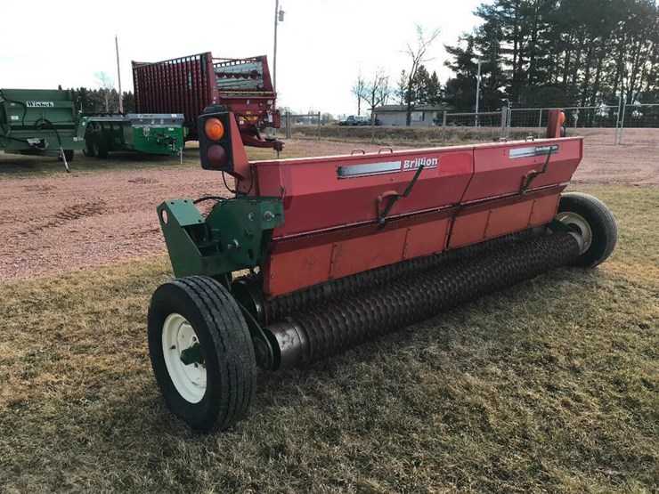 Brillion SS10 10' sure stand seeder; hyd lift; double boxes; digital