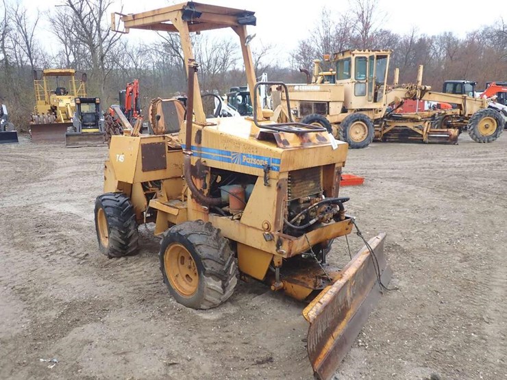 Parsons Trencher Lot 167, McGrew Equipment Live Virtual Auction, 4/6
