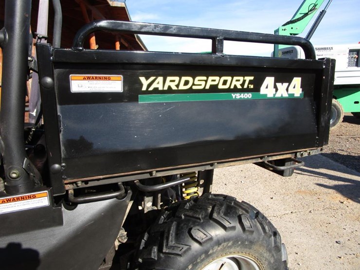 Yard Sport YS400 UTV Prairie Farm Wi Lot 80, April Ag & Heavy