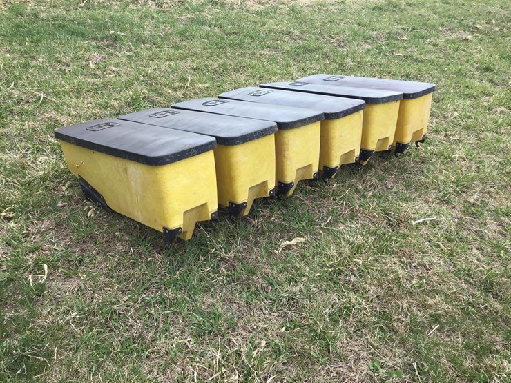 John Deere 3 Bushel Planter Seed Boxes Lot GJ7362, Agricultural