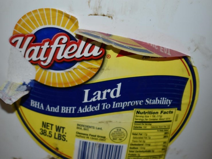 214 • 5 Gallon Pail of Hatfield Lard Lot 214, Large General Contractor Surplus, 6/29/2021