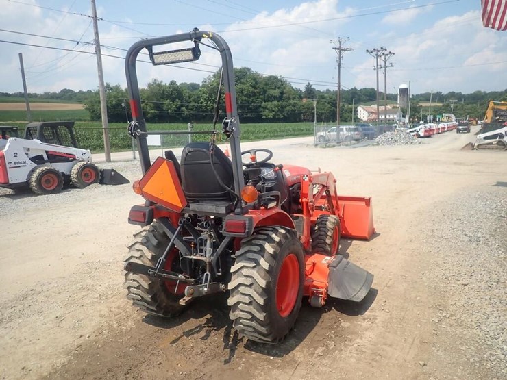 Kubota B2601 Compact Tractor with Loader & Belly Mower Lot 176, McGrew Equipment Live Virtual