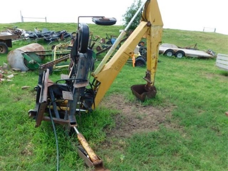 Kelley backhoe attachment, hydraulic, 15" bucket Lot 345, Bill Beebe