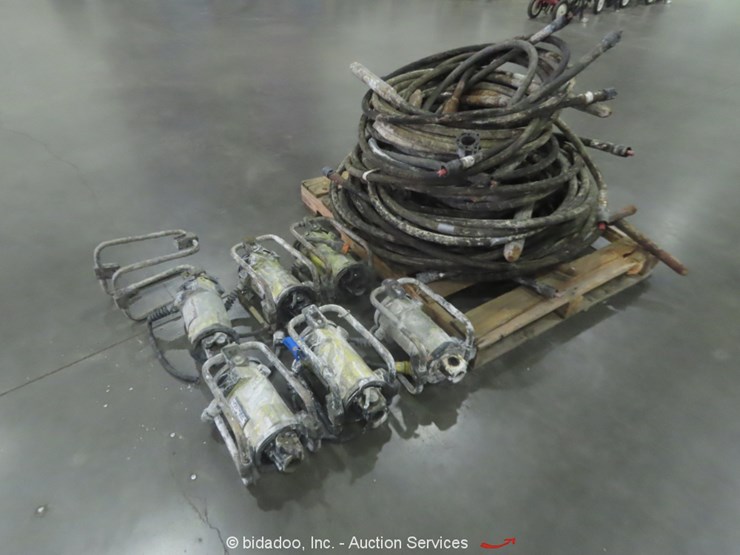 Lot of (6) Oztec 3.2 OZ Electric Concrete Vibrator Motors & Whips