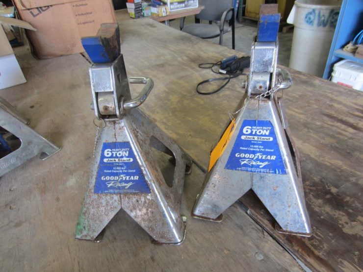 10570 • (2) Goodyear 6 Ton Jack Stands Lot 10570, August Downing