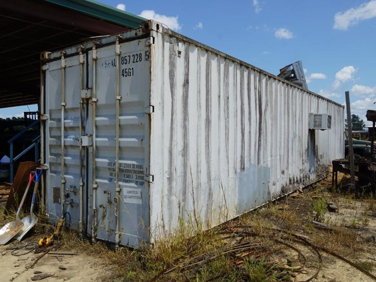 179 • Shipping Container set up as Sharpening Room Lot 179, Ashley