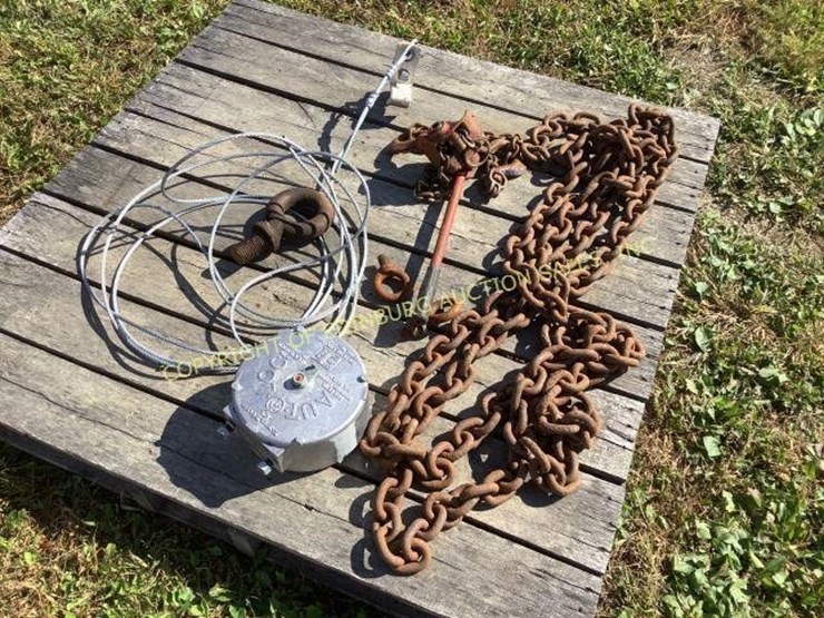 22' 1/2TON CHAIN COMEALONG HOIST Lot 3880, Online Consignment