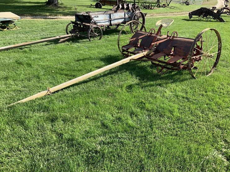 Horse Drawn Two Row Corn Stalk Chopper Lot GX4239, Farm Equipment