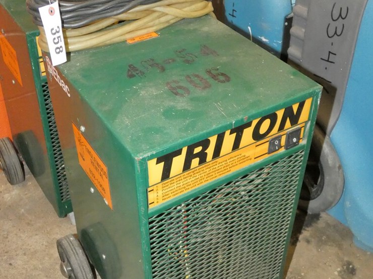 EBAC Triton Dehumidifier Lot 358, Rental Equipment Store Retirement
