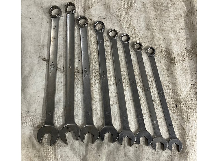 MAC TOOLS METRIC WRENCH SET Lot 158, SNAP ON TOOL AUCTION, 12/18