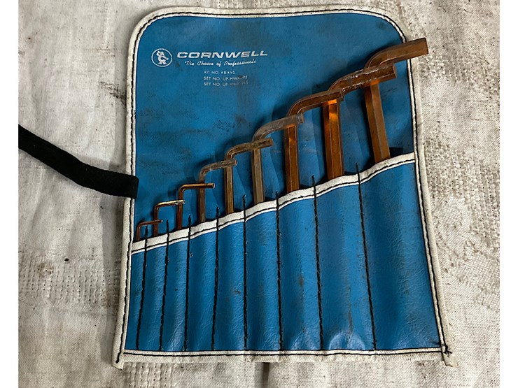 CORNWELL ALLEN WRENCH SET Lot 159, SNAP ON TOOL AUCTION, 12/18/2021