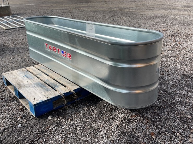 TARTER GALVANIZED WATER TROUGH 220 GALLONS Lot 4115, 13th Annual PreSeason Absolute Auction