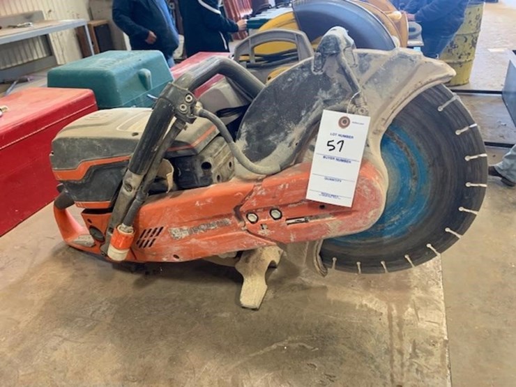 HUSQVARNA CONCRETE SAW Lot 57 Mike Spann Construction Retirement 