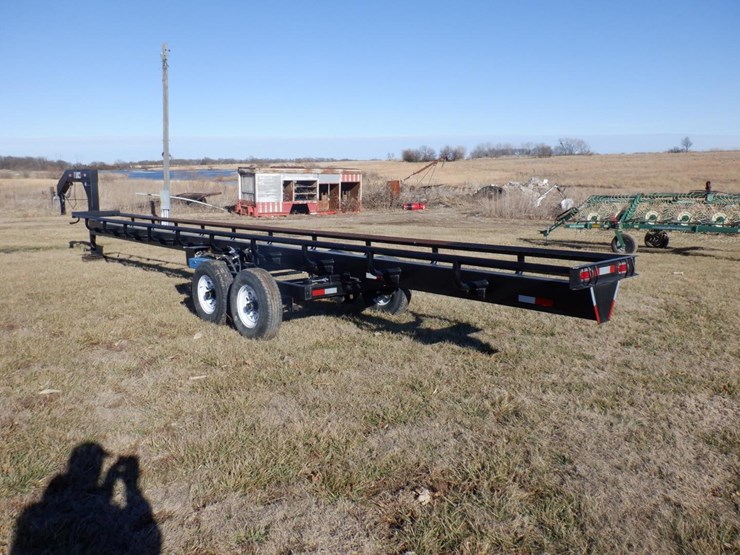2019 Woodworth Hay Boss InLine 7 Bale Trailer Lot CX0890, Equipment